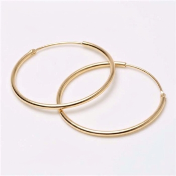 Creol Smykker Creol hoop earrings in silver 30mm